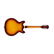 Horizontal back view of Starfire Custom DC GVT Sweet Tea guitar