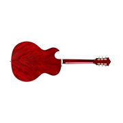 Horizontal back view of Starfire Deluxe DC GVT Cherry guitar