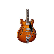 Close-up body view of Starfire Deluxe DC GVT Honey Burst guitar