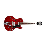 Horizontal front view of Starfire Deluxe DC GVT Cherry guitar