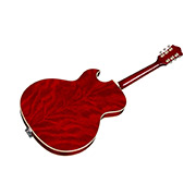 Angled back view of Starfire Deluxe DC GVT Cherry guitar