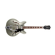 Horizontal front view of Starfire Deluxe DC GVT Vintage Sterling guitar