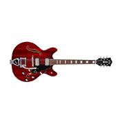 Horizontal front view of Starfire Deluxe SC GVT Cherry guitar