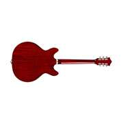 Horizontal back view of Starfire Deluxe SC GVT Cherry guitar