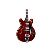Close-up body view of Starfire Deluxe SC GVT Cherry guitar