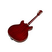 Angled back view of Starfire Deluxe SC GVT Cherry guitar