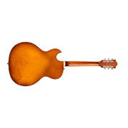 Horizontal back view of Starfire Deluxe SC GVT Honey Burst guitar