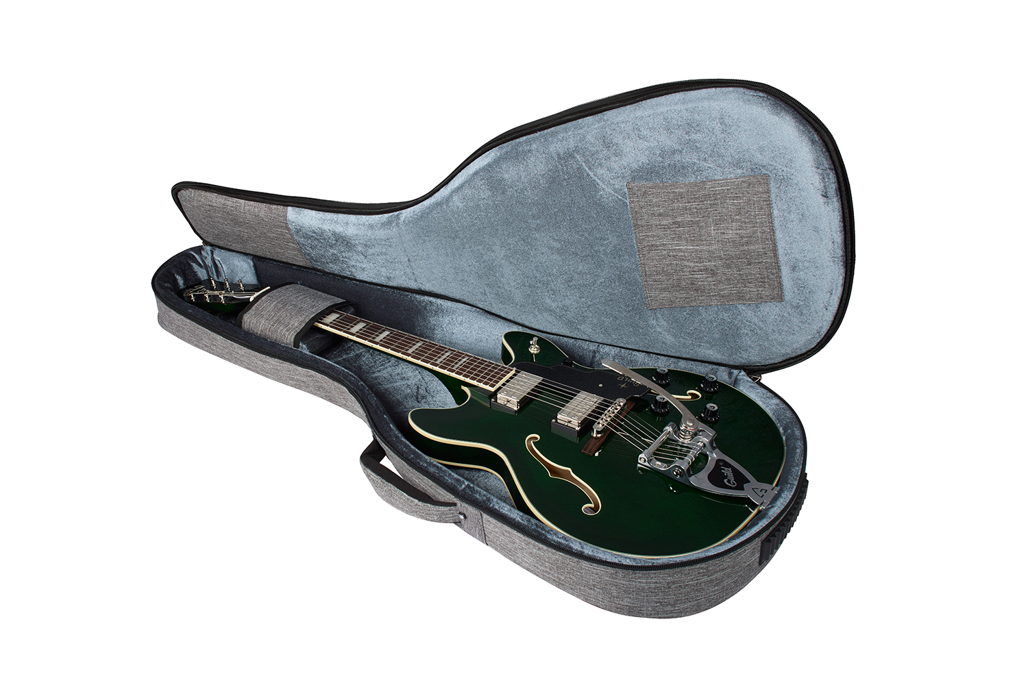 Premium Electric Gig Bag opened to show inside with guitar placed