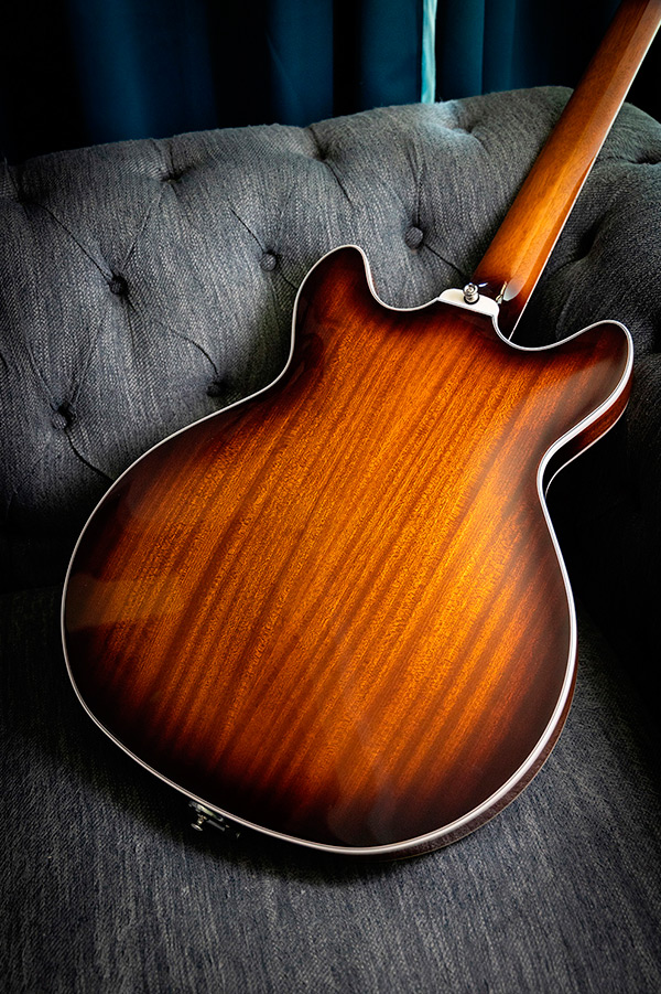 Thumbnail view of Starfire I DC California Burst back of guitar