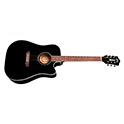 Horizontal side view of D-140CE Black acoustic guitar thumbnail