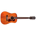 Horizontal front view of D-1212 Natural acoustic guitar thumbnail