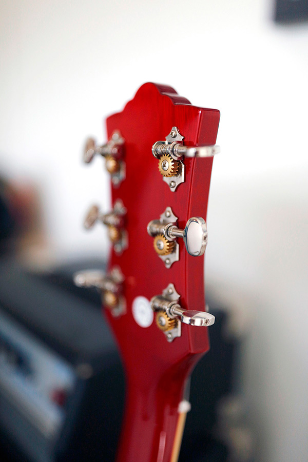 Thumbnail view of Starfire I DC Cherry red back of head and tuners