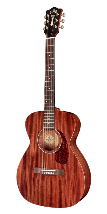 Vertical view of M-120L Natural acoustic guitar
