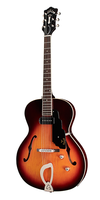 Vertical view of T-50 Slim guitar