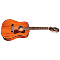 Horizontal side view of D-1212 Natural acoustic guitar thumbnail