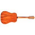 Horizontal back view of D-1212 Natural acoustic guitar thumbnail