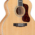Close up body front view of F-512 Maple guitar thumbnail
