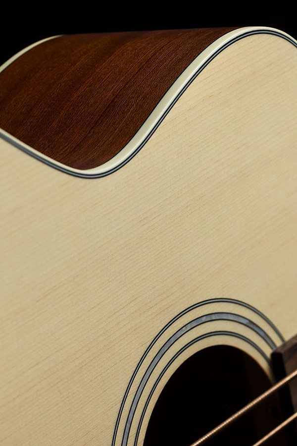 Close up of B-240E Natural body curves