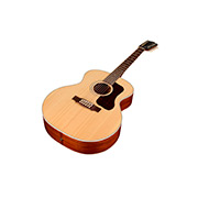 Close-up body view of F-412E Standard Natural guitar thumb