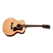 Horizontal side view of F-412 Standard Natural guitar thumb