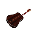 Horizontal back angle view of D-55E Antique Burst acoustic guitar thumbnail
