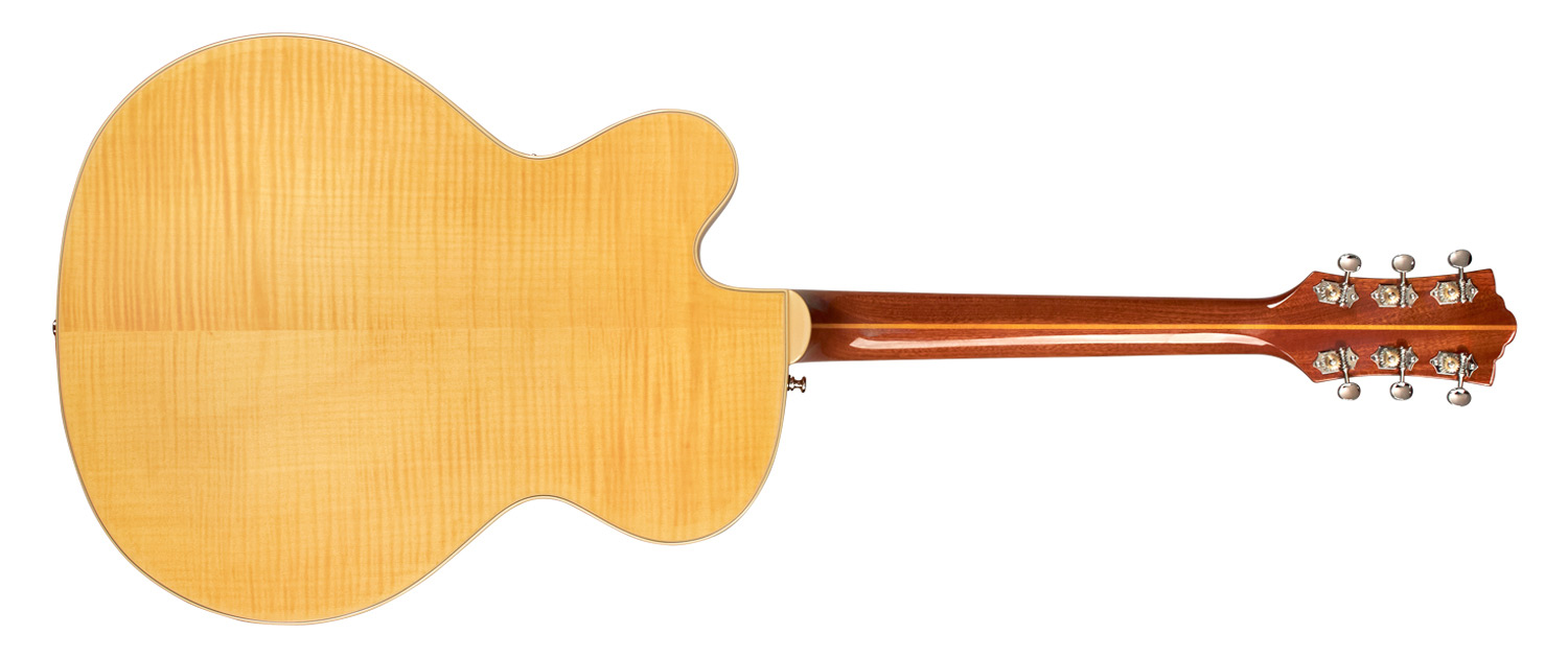 Horizontal front view of A-150 Savoy Blonde guitar