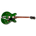 Horizontal side view of Starfire I DC Emerald Green guitar thumbnail
