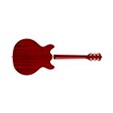 Horizontal side view of Starfire I DC Cherry Red Left Handed guitar thumbnail