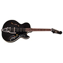 Horizontal side view of Starfire I Jet90 Satin Black guitar thumbnail