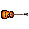 Horizontal front view of M-240E Troubadour Vintage Sunburst guitar thumbnail