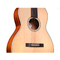 Horizontal back angle view of Westerly P-240 Memoir Natural guitar thumbnail