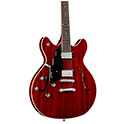 Horizontal body close-up view of Starfire I DC Cherry Red Left Handed guitar thumbnail