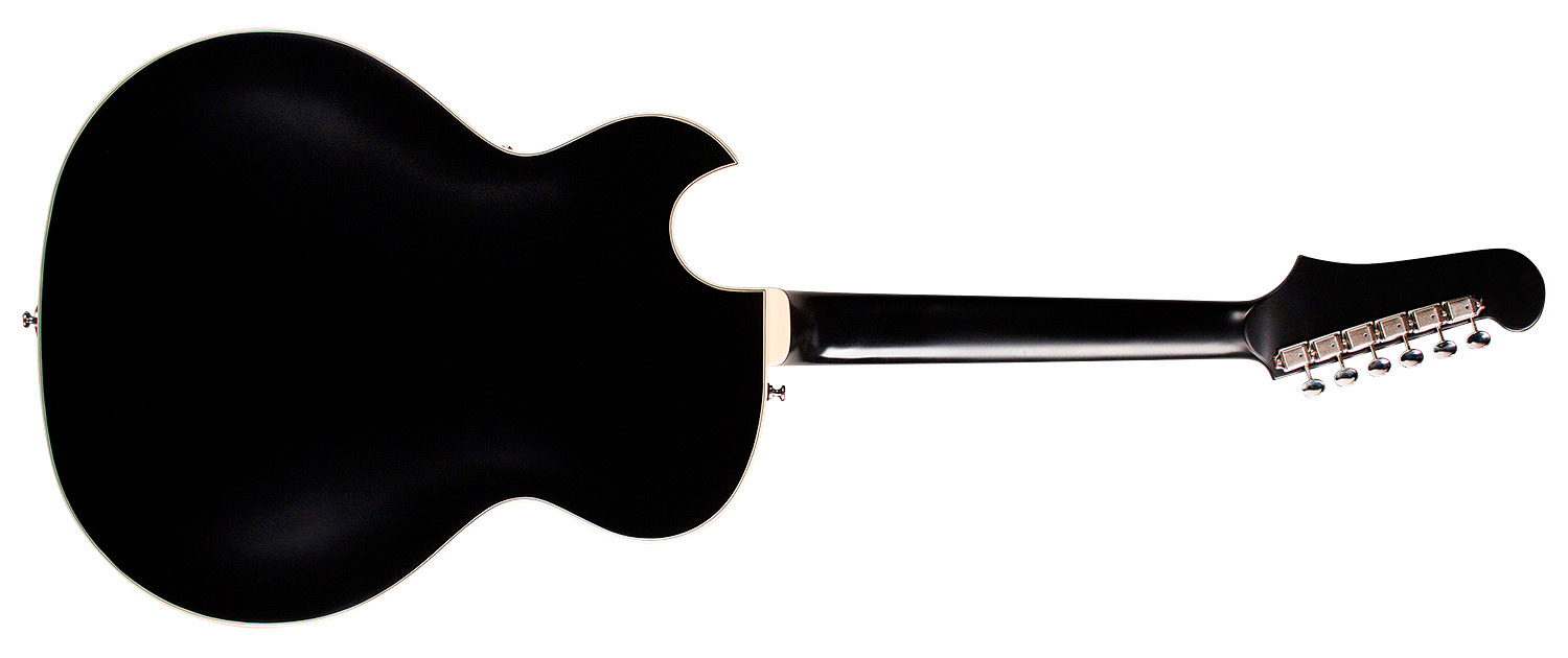 Horizontal back view of Starfire I Jet90 Satin Gold guitar