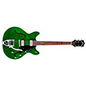 Horizontal front view of Starfire I DC Emerald Green guitar thumbnail
