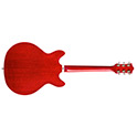 Horizontal back view of Starfire I DC Cherry Red guitar thumbnail