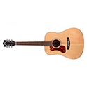 Horizontal front view of D-240E Natural Left Handed guitar thumbnail