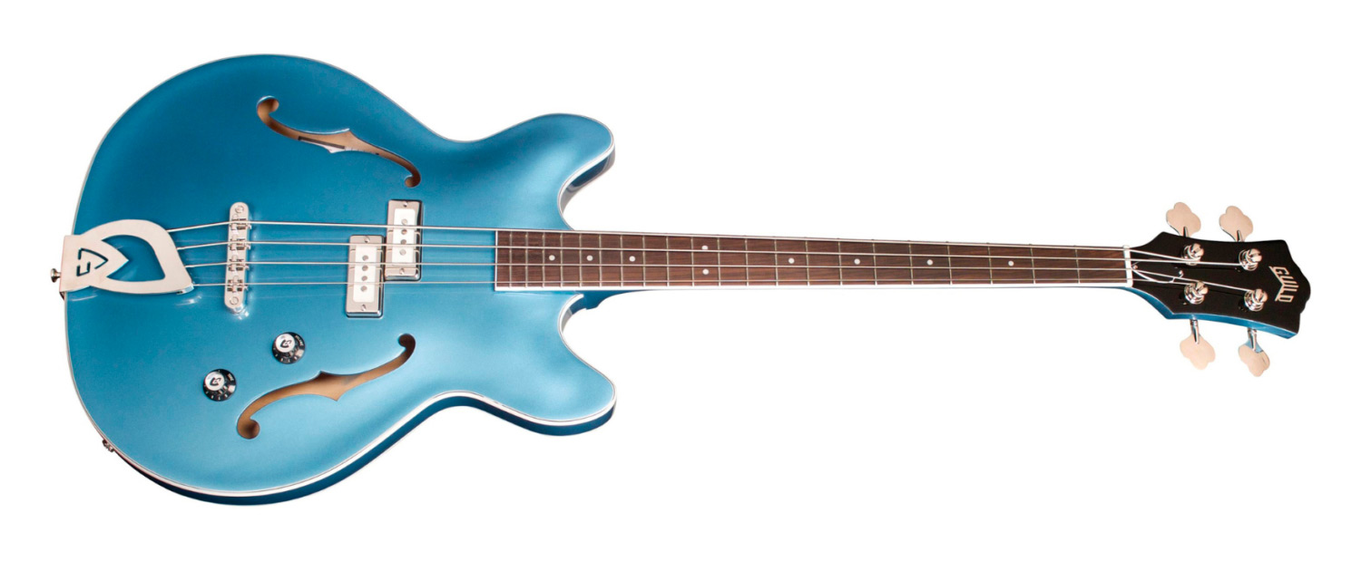 Horizontal side view of Starfire I Bass Pelham Blue