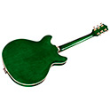 Horizontal back angle view of Starfire I DC Emerald Green guitar thumbnail