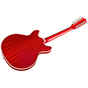 Angled back view of Starfire I-12 Cherry Red guitar thumbnail