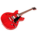 Horizontal front angle view of Starfire I DC Cherry Red guitar thumbnail