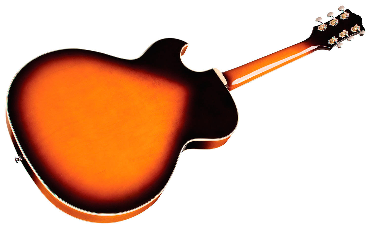 Horizontal back angle view of Starfire I SC Antique Burst guitar