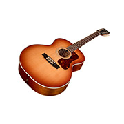 Close-up body view of F-412E Standard Pacific Sunset Burst guitar thumb