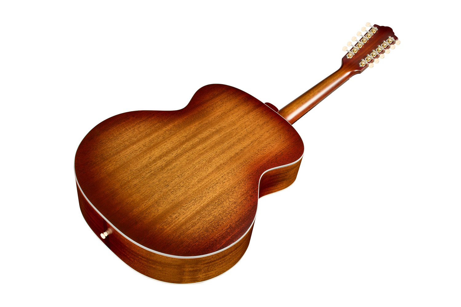 Angled front view of F-412 Standard Pacific Sunset Burst guitar