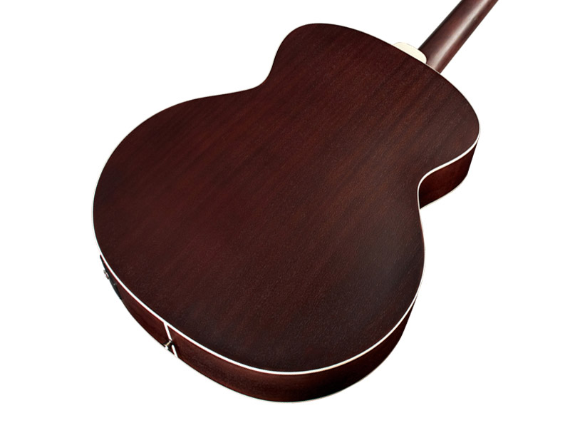 Horizontal back angle body view of B-240E ANTIQUE CHARCOAL BURST