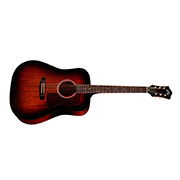 Horizontal side view of D-20E Vintage Sunburst acoustic guitar thumb