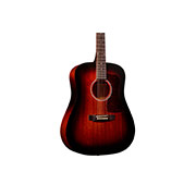 Close-up body view of D-20E Vintage Sunburst acoustic guitar thumb