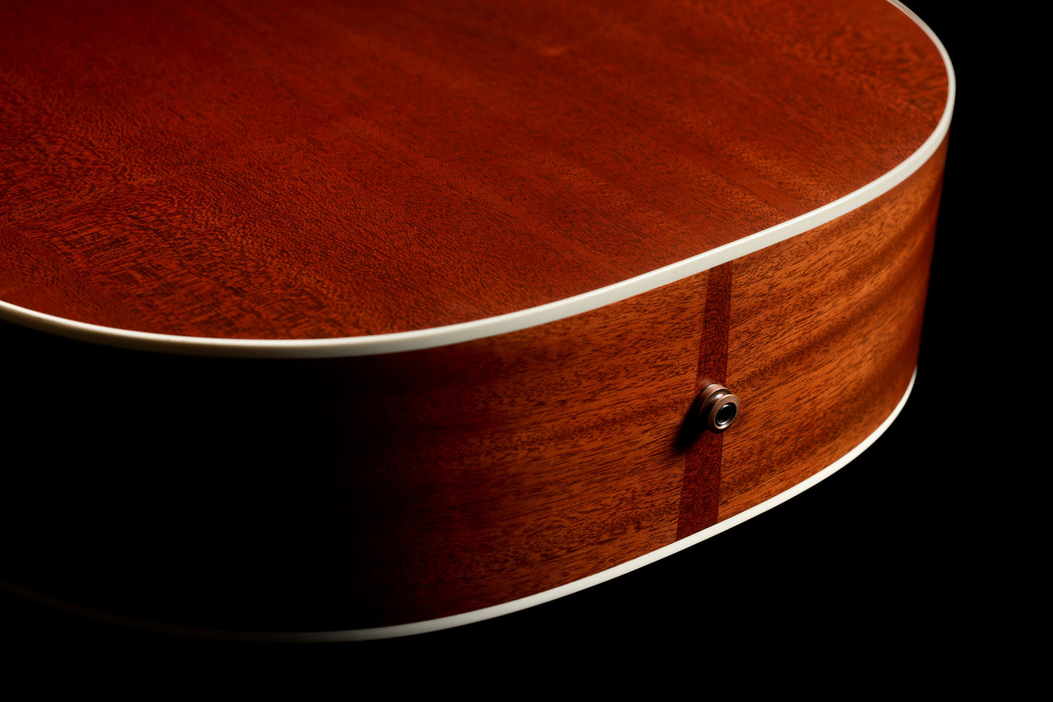 Close-up of F-412 Standard Natural strap pin