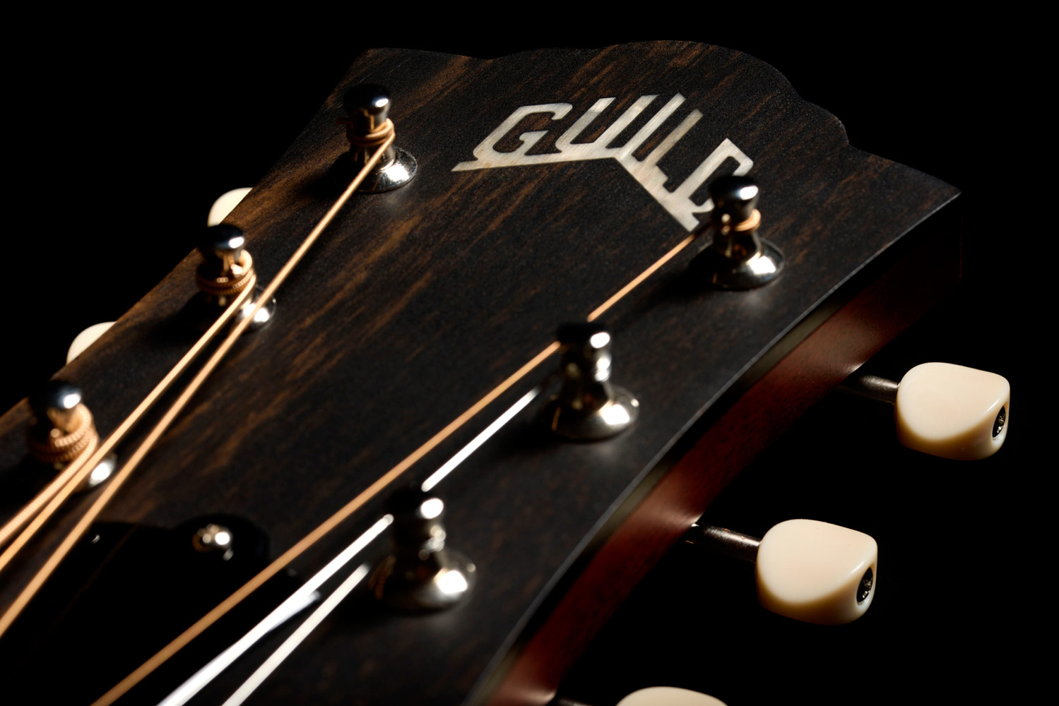 Close-up of the front of the M-20 Natural headstock
