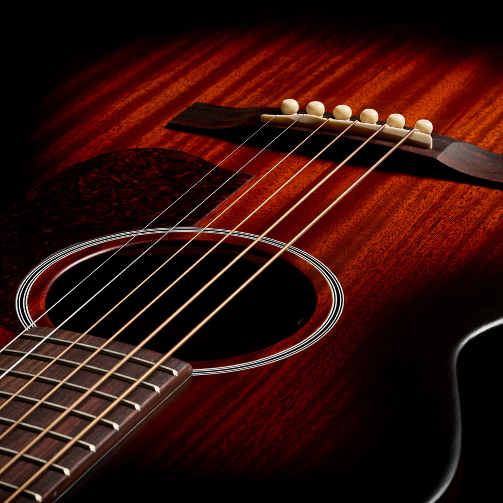 Top down view of M-20 Vintage Sunburst body thumb