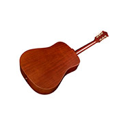 Angled back view of D-20E Natural acoustic guitar thumb